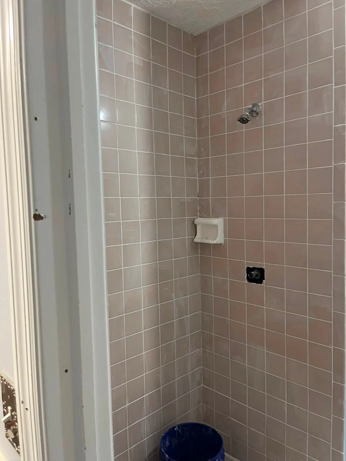 Supplied project photo 1: bathroom tiling, flooring, or shower detail