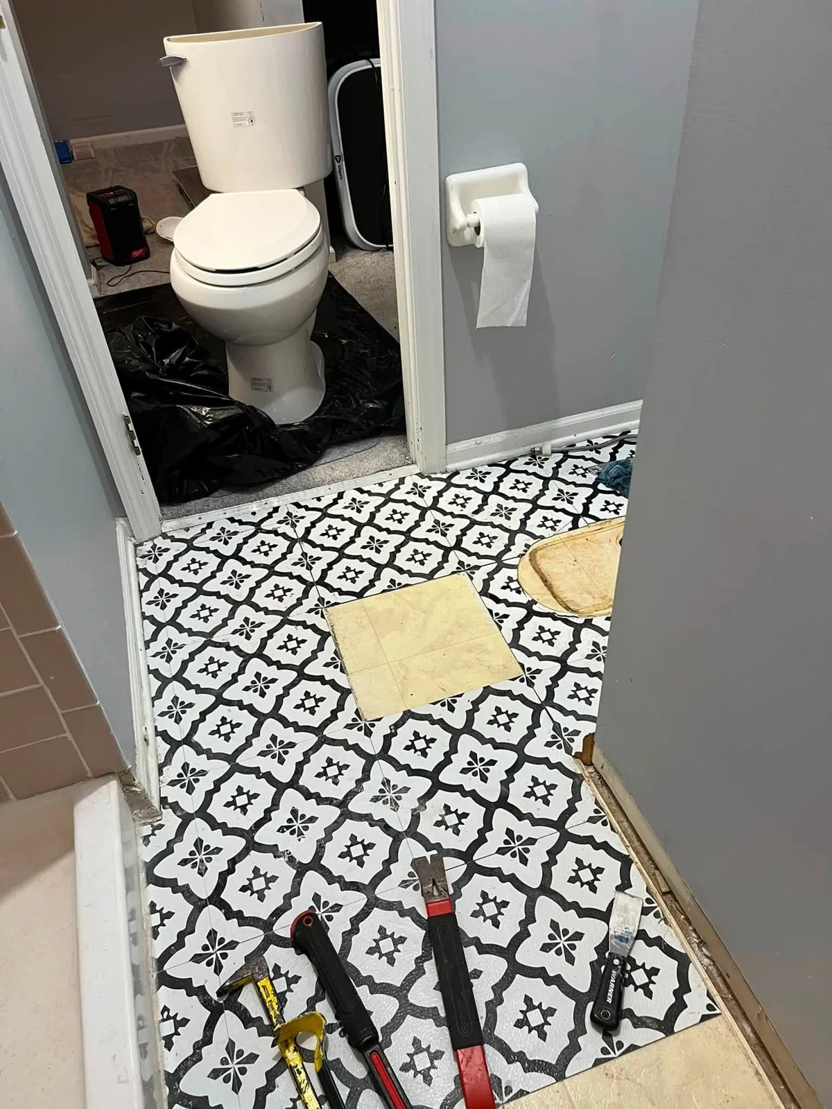 Supplied project photo 4: bathroom tiling, flooring, or shower detail